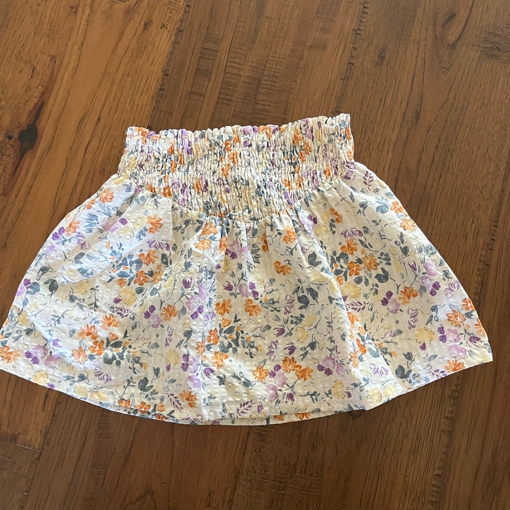 Zara Girls Floral Skirt, size 3-4t